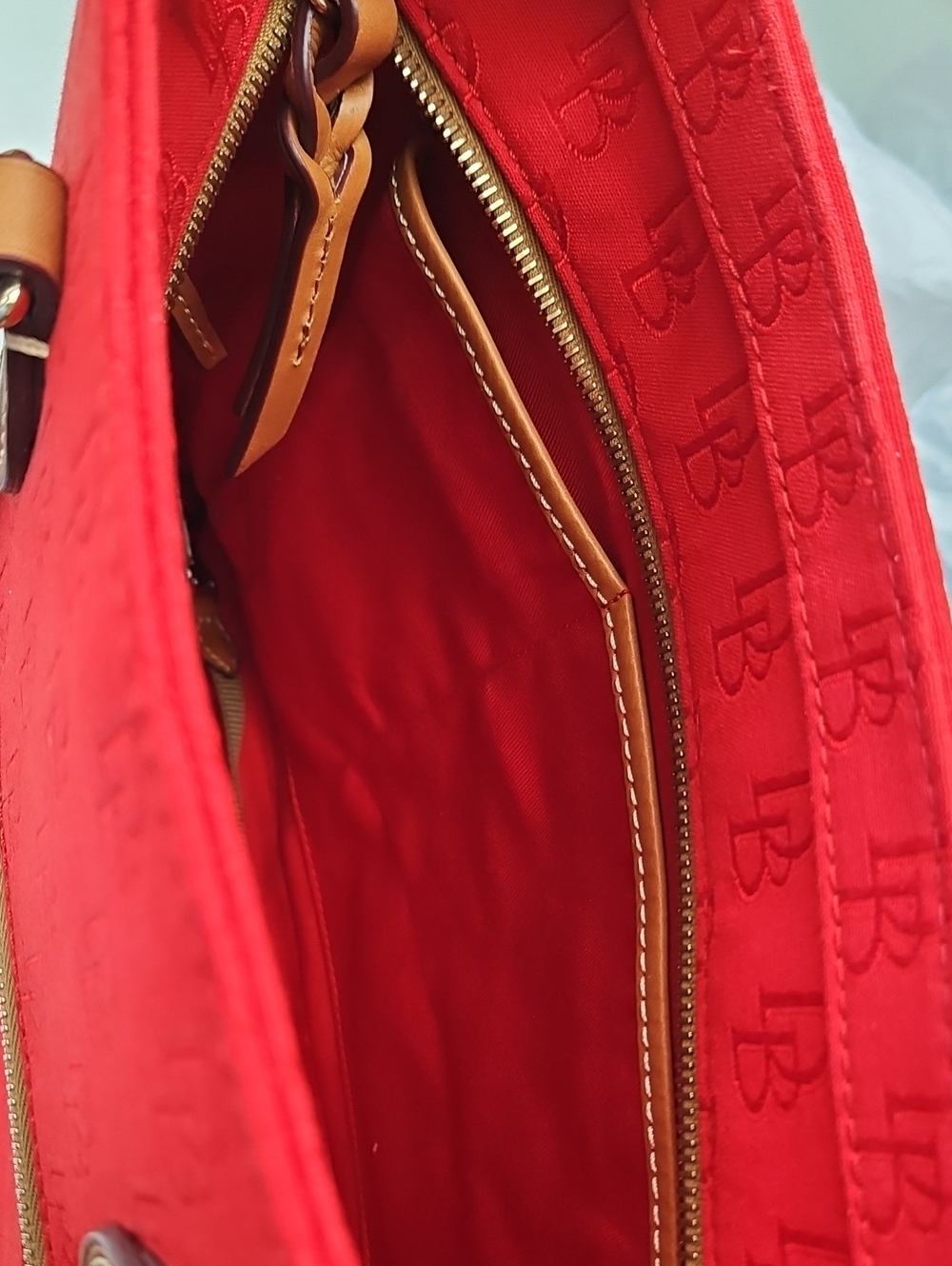 🌹 BIG WEEKEND SALE Dooney & Bourke Red Richmond Shopper Tote - Picture 10 of 16